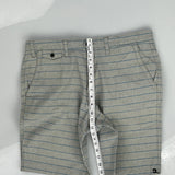 Quiksilver Striped Shorts - 34W 10L Grey Cotton Blend
