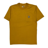 Carhartt T-Shirt - Small Yellow Cotton