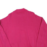 YORK Mens Pink 1/4 Zip L Sweatshirt Cotton Blend Casual Pullover