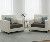Anyhouz Sofa Cushion Cover – Dark Gray Polyester, Thick Stretchable, 1Pc Living Room Chair