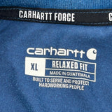 Carhartt T-Shirt - XL Blue Cotton