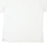 NAUTICA Mens White Polo Shirt L Slim Fit Cotton Blend Classic Summer Wear