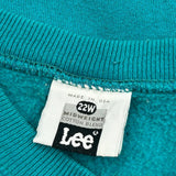 90S Blank Lee Sweatshirt - XL Green Cotton Blend