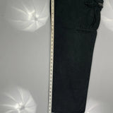 Wrangler Cargo Trousers - 35W 34L Black Cotton