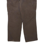 CARHARTT Womens Cotton Blend Brown Regular Straight Trousers W38 L30 Workwear