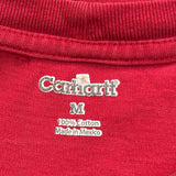 Carhartt T-Shirt - Medium Red Cotton