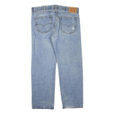 LEVI'S 505 Mens Jeans Blue Regular Straight Denim Medium W38 L30 Classic Fit Zip