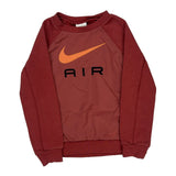 Age 3-4 Nike Sweatshirt - 2XS Red Cotton Blend