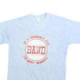 SPORTSWEAR Mens Light Blue Band Graphic T-Shirt XL Short Sleeve Crew Neck Casual