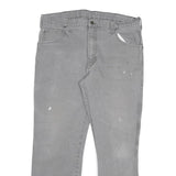 DICKIES Mens Regular Fit Grey Denim Jeans W32 L27 Workwear Straight Cotton Blend