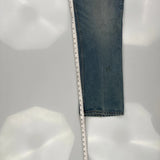 Made In USA Levis Orange Tab Jeans - 35W 29L Blue Cotton