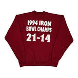 Made In USA Tee Jays 1994 Iron Bowl Champs Sweatshirt - 2XL Red Polyester Blend