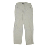 TREVOLUTION Mens Polyester Blend Regular Beige Trousers W30 L31 Lightweight Zip