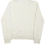 POLO RALPH LAUREN Womens Cream Hoodie M Cotton Blend Zip Hooded Sweatshirt