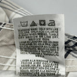 Lee Checked Cargo Shorts - 34W 11L Black & White Cotton