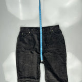 Lee Cord Trousers - 34″ Waist Black Cotton Blend