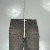 Carhartt Double Knee Carpenter Trousers - 36W 32L Grey Cotton