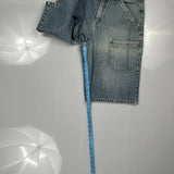 Sean John Cargo Denim Shorts - 28W 11L Light Wash Cotton
