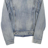 LEVI'S Mens Blue Denim Jacket S Cotton Blend Button Classic Fit Casual