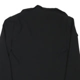 ZARA WOMAN Womens Black Collarless Jacket M Polyester Blend Plain Sleek Tailored