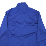 ADIDAS Mens Blue Basketball Jacket M Polyester Blend Zip Plain Sportswear