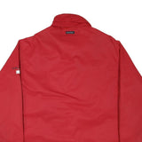 NAUTICA Mens Red Polyester Blend Zip Jacket L Casual Outerwear Plain Design