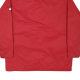 NAUTICA Mens Red Polyester Blend Zip Jacket L Casual Outerwear Plain Design