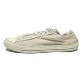CONVERSE Chuck Taylor All Star Mens Low Top Trainers Cream Cotton Blend UK 10