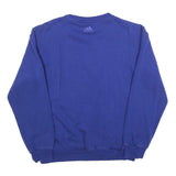 ADIDAS Mens Blue Sweatshirt Crew Neck S Cotton Blend Pullover Casual