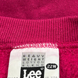 Made In USA Lee Sweatshirt - 2XL Red Cotton Blend