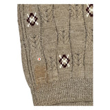 Gant Argyle Jumper - Small Beige Cotton