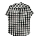 Quiksilver Checked Short Sleeve Shirt - XL Black & White Cotton
