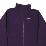 BERGHAUS Womens Purple Jacket XL Polyester Blend Zip Outdoor Fleece Warm