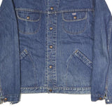 CWG Mens Blue Denim Cotton Button Jacket L Classic Casual Workwear