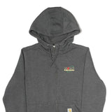 CARHARTT Mens Grey Grower Direct Full Zip Hoodie M Casual Workwear