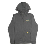CARHARTT Mens Grey Grower Direct Full Zip Hoodie M Casual Workwear