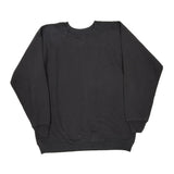 90S Made In USA Hanes Blank Sweatshirt - 2XL Black Cotton Blend