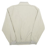 KINGFIELD Mens Beige Zip Up Polyester Bomber Jacket XL Woven Casual Outerwear