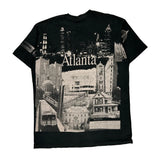 Atlanta Fruit Of The Loom Single Stitch T-Shirt - XL Black Cotton