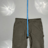 Unbranded Carpenter Trousers - 38W 30L Brown Cotton