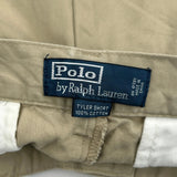 Polo By Ralph Lauren Chino Shorts - 30W 9L Khaki Cotton