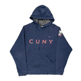 Cuny Nike College Hoodie - Large Blue Cotton