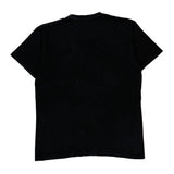 Wolf Design Thrift Shop Graphic T-Shirt - Large Black Cotton