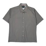 Tommy Hilfiger Short Sleeve Shirt - XL Gray Cotton