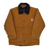Age 7-8 Carhartt Jacket - Small Brown Cotton