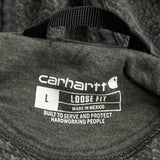 Carhartt Hoodie - Large Gray Cotton Blend