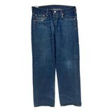 501 Levis Jeans - 35W 30L Blue Cotton