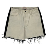Guess Denim Shorts - 30W UK 12 Black & White Denim