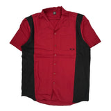 Oakley Striped Short Sleeve Shirt - Large Black Cotton