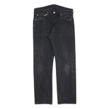 LEVI'S 501 Mens Black Regular Straight Denim Medium W34 L32 Classic Button Fly